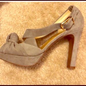 Size 5 Jcrew Strappy Suede Heels
